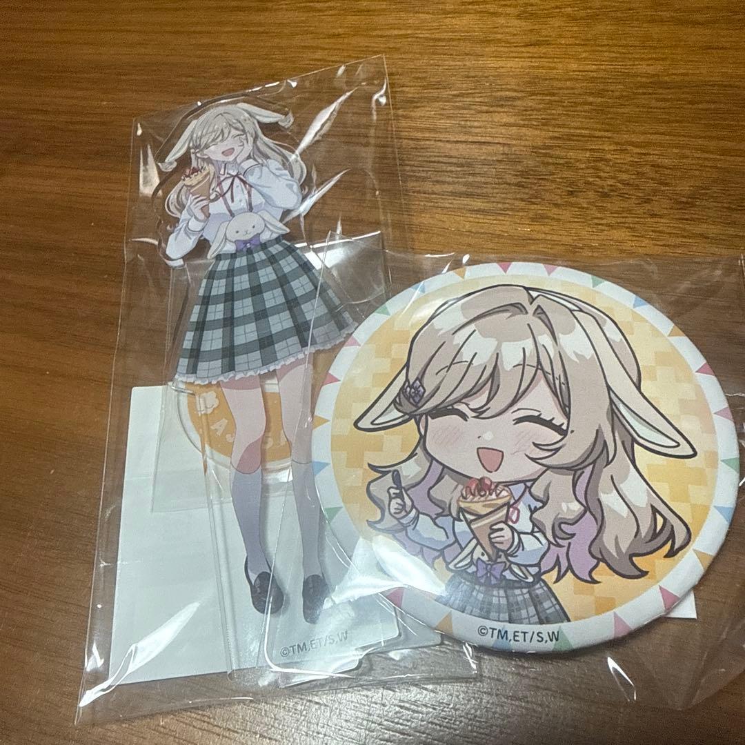 わたなれ くじ引き堂 アクリルスタンド 缶バッジ 香穂