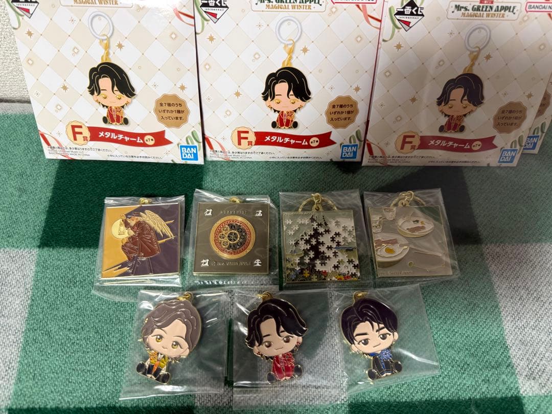 一番くじ　Mrs. GREEN APPLE F賞 メタルチャーム　全7種セット