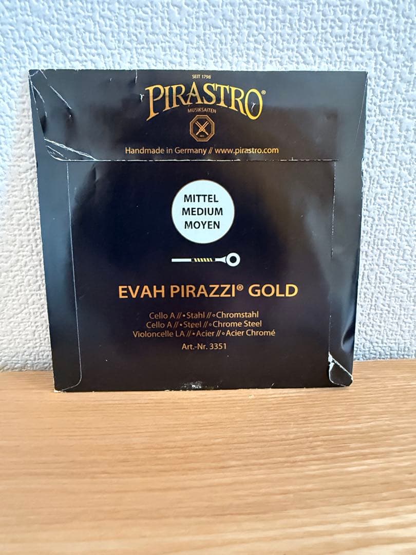 チェロ弦 PIRASTRO EVAH PIRAZZI GOLD SET