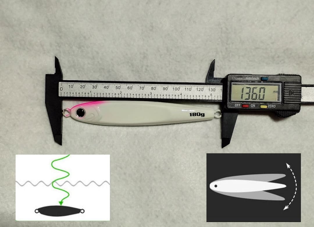 ８本 セット 180g 組合せ自由 メタルジグ TGベイト 形状 高比重