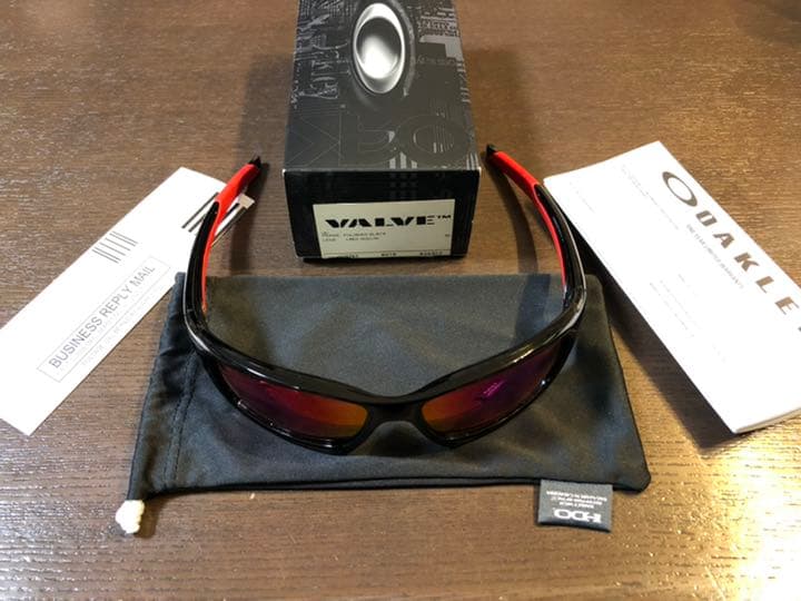 【１回のみ使用❣️】OAKLEY VALVE レッドイリジウム／ブラックポリッシュ