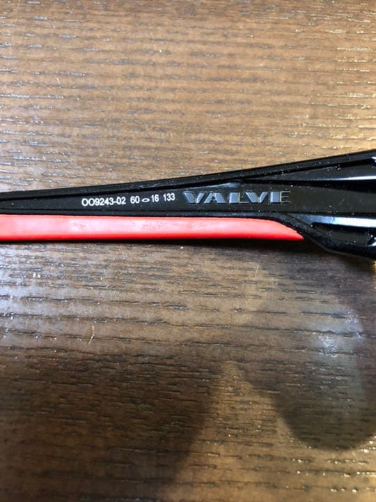 【１回のみ使用❣️】OAKLEY VALVE レッドイリジウム／ブラックポリッシュ