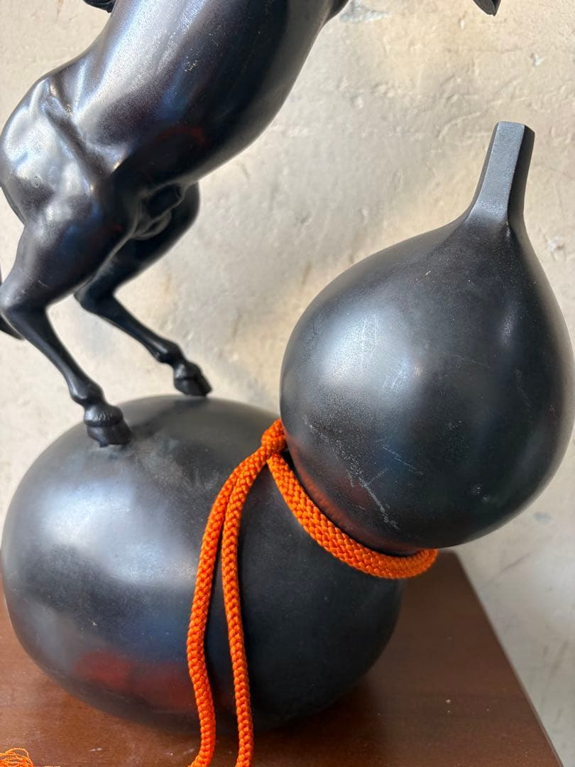 馬 モチーフ 金属製 置物｜干支 午（うま）｜高岡系風 ヴィンテージ オブジェ