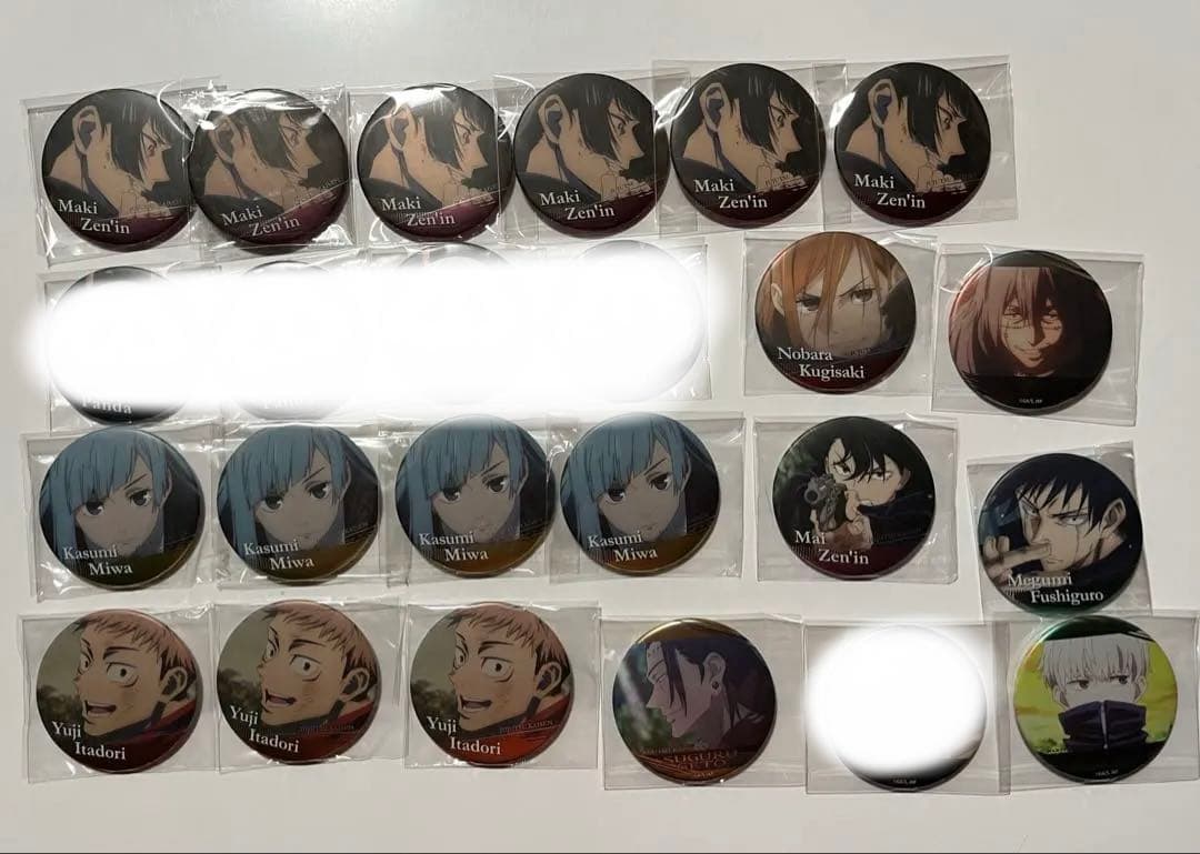 バラ可 呪術廻戦 名場面缶バッジ セット