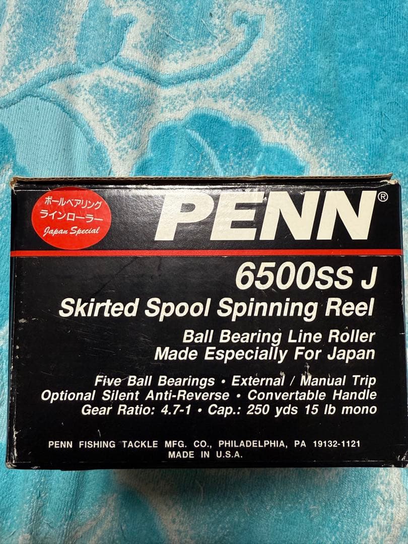 未使用PENN Spinfisher6500SSJボールべアリングラインローラー