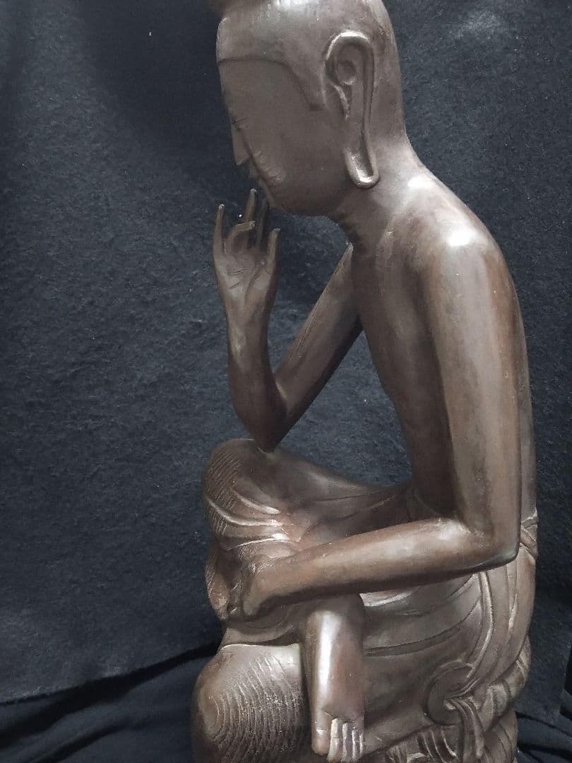 広隆寺所蔵 国宝 宝冠弥勒 弥勒菩薩半跏思惟像 樹脂製 大型レプリカ 大型複製品