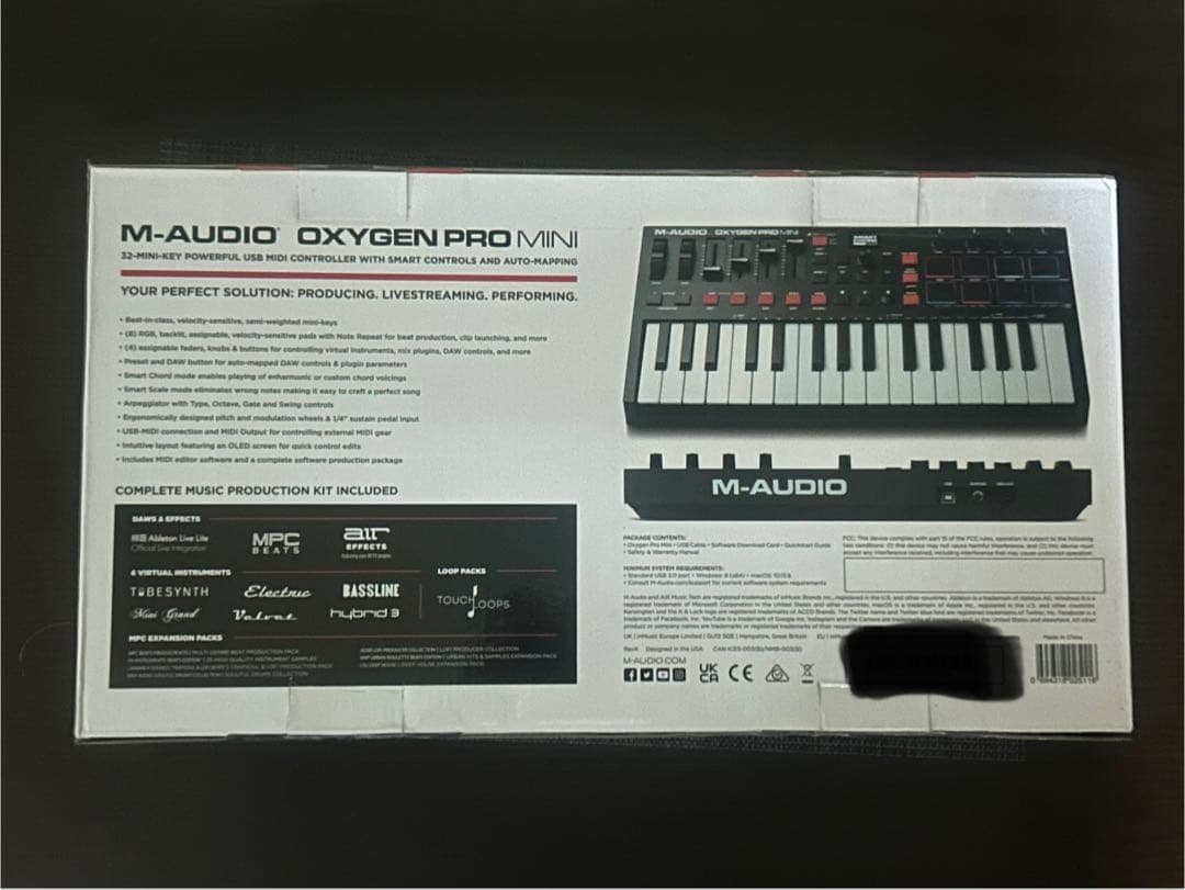 【未登録】M-AUDIO OxygenProMini 付属ソフト全て使えます