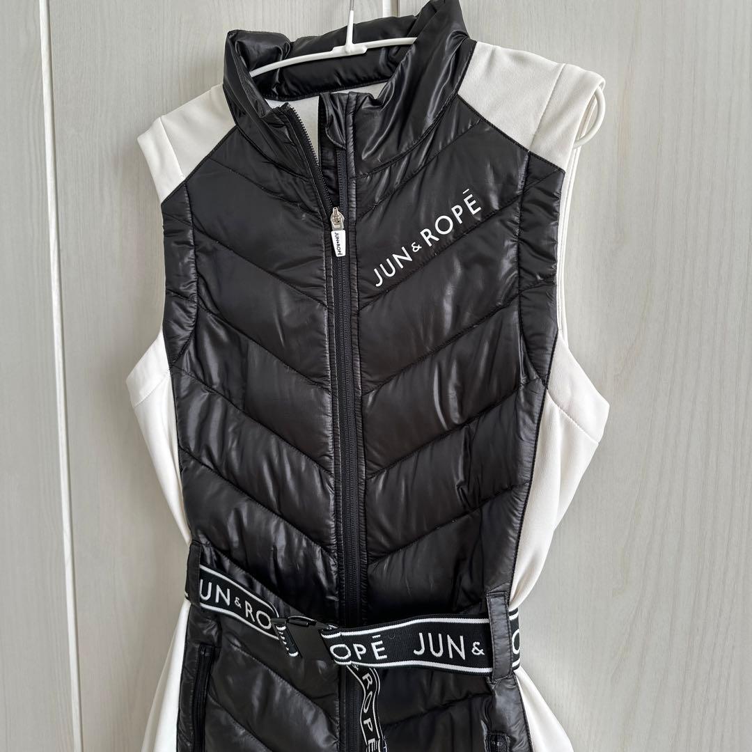 JUN&ROPE タフタフリースコンビDOWNワンピース