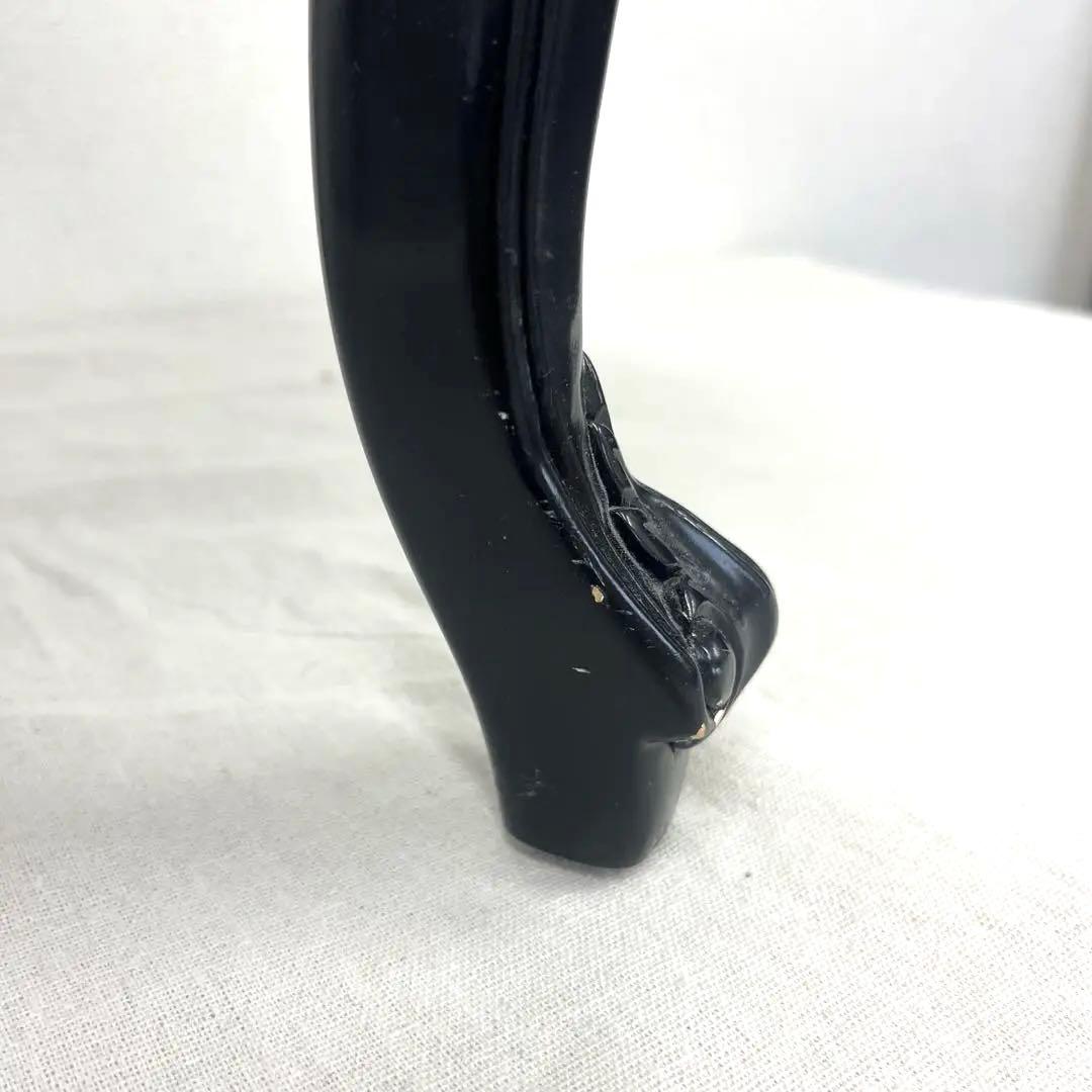 【美品】ロココ様式 アンティーク調 オットマン スツール 彫刻 ブラック