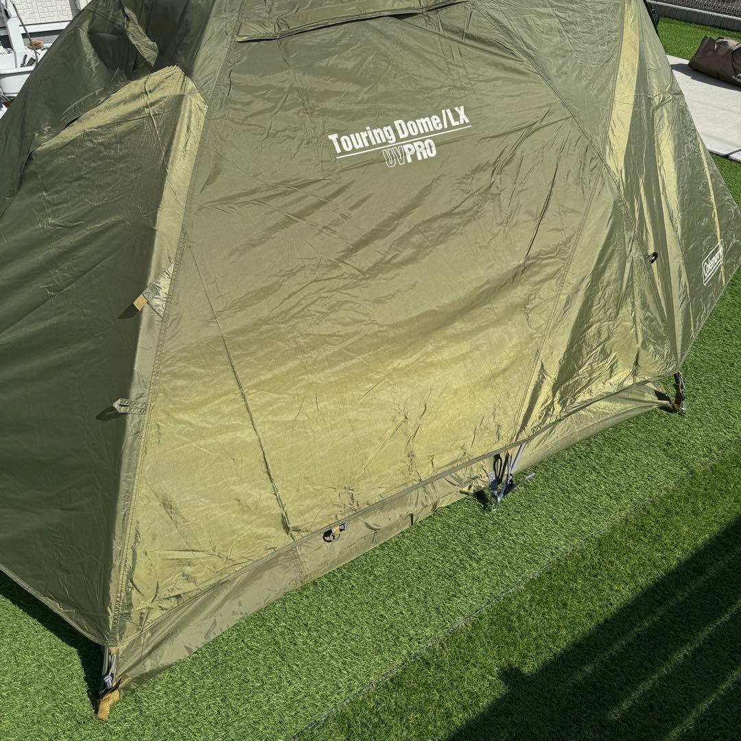 ①美品 コールマン ツーリングドームLX オリーブ テント