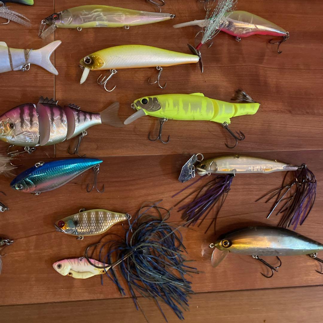 バス　 釣り引退　ソフトルアー　ハードルアー　ダイワ　バック　小物、等