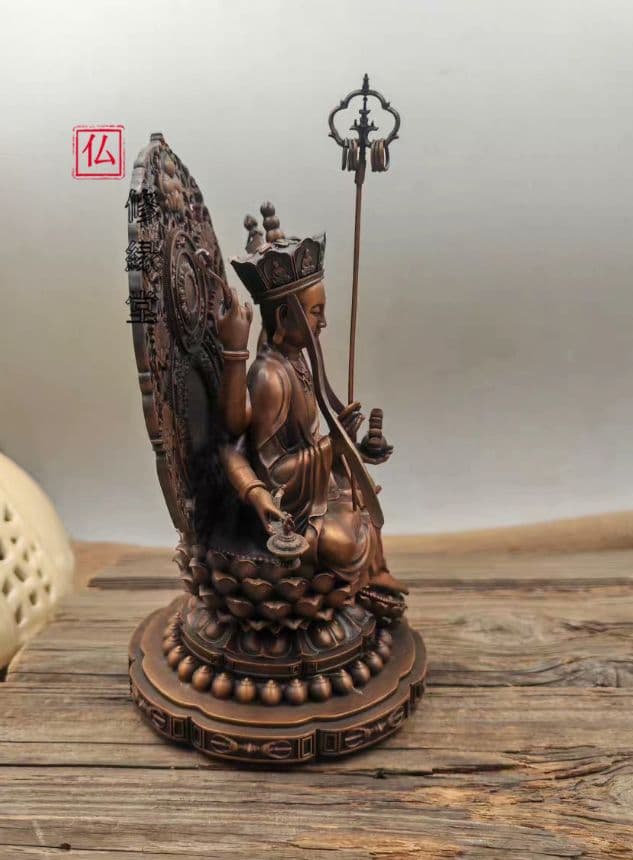 【修縁堂】 密教法具 真言宗 六臂地蔵王菩薩仏像 魔除け 厄除け 辟邪 工芸品