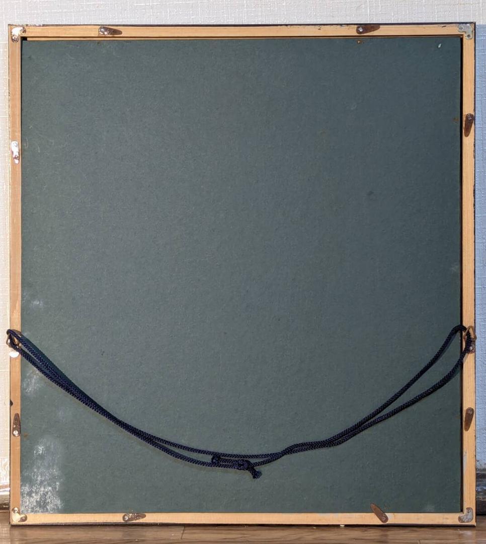 【真作】版画　加藤清治　銅版画　スペインの朝　蝶と少女の物語　Y124