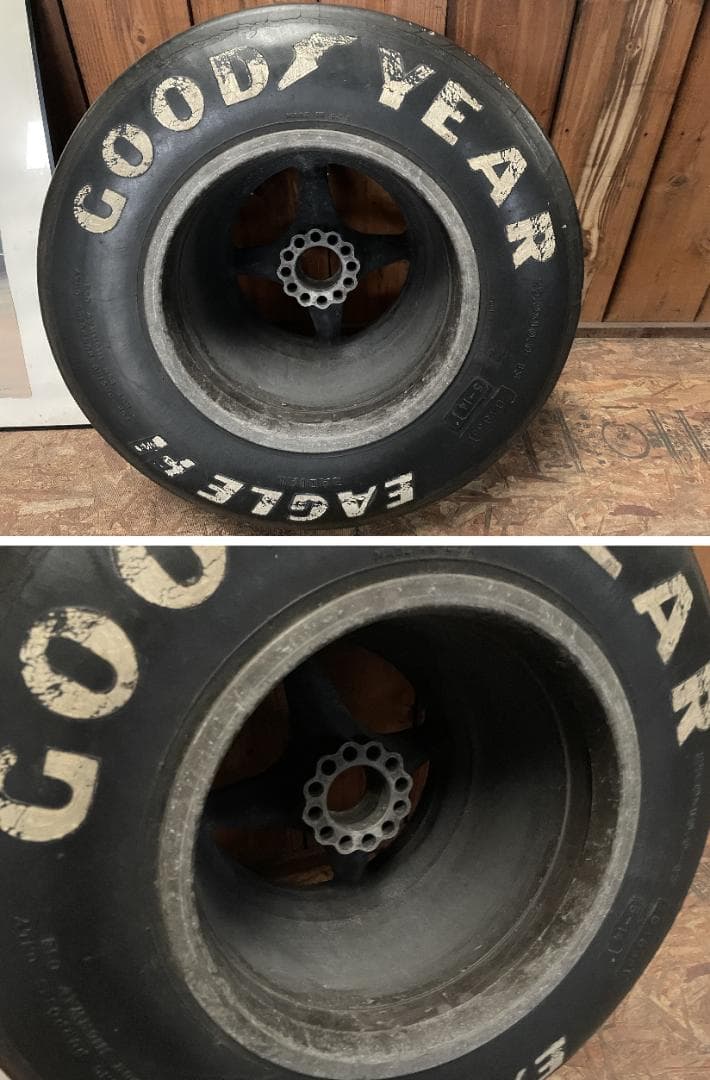 Ｆ１マシンのタイヤ＋ホイール　本物　アイルトン・セナ？　当時物