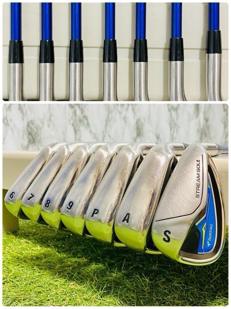 【美品】CB無 ツアーステージ ViQ 2023 メンズゴルフセット 12本 S