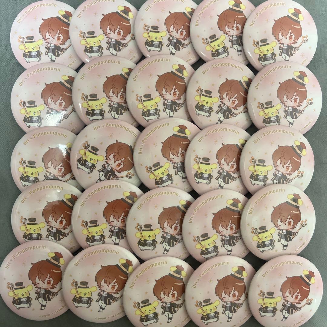 カラフルピーチ うり 缶バッジ サンリオ