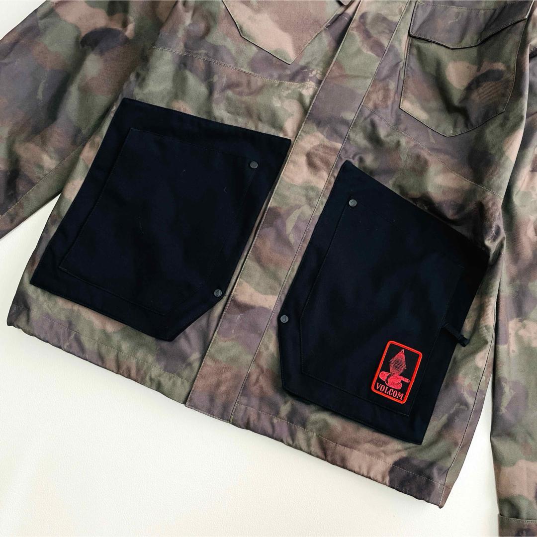 6720 ボルコム　ジャケット　スノボウェア メンズ 迷彩柄　カモフラ