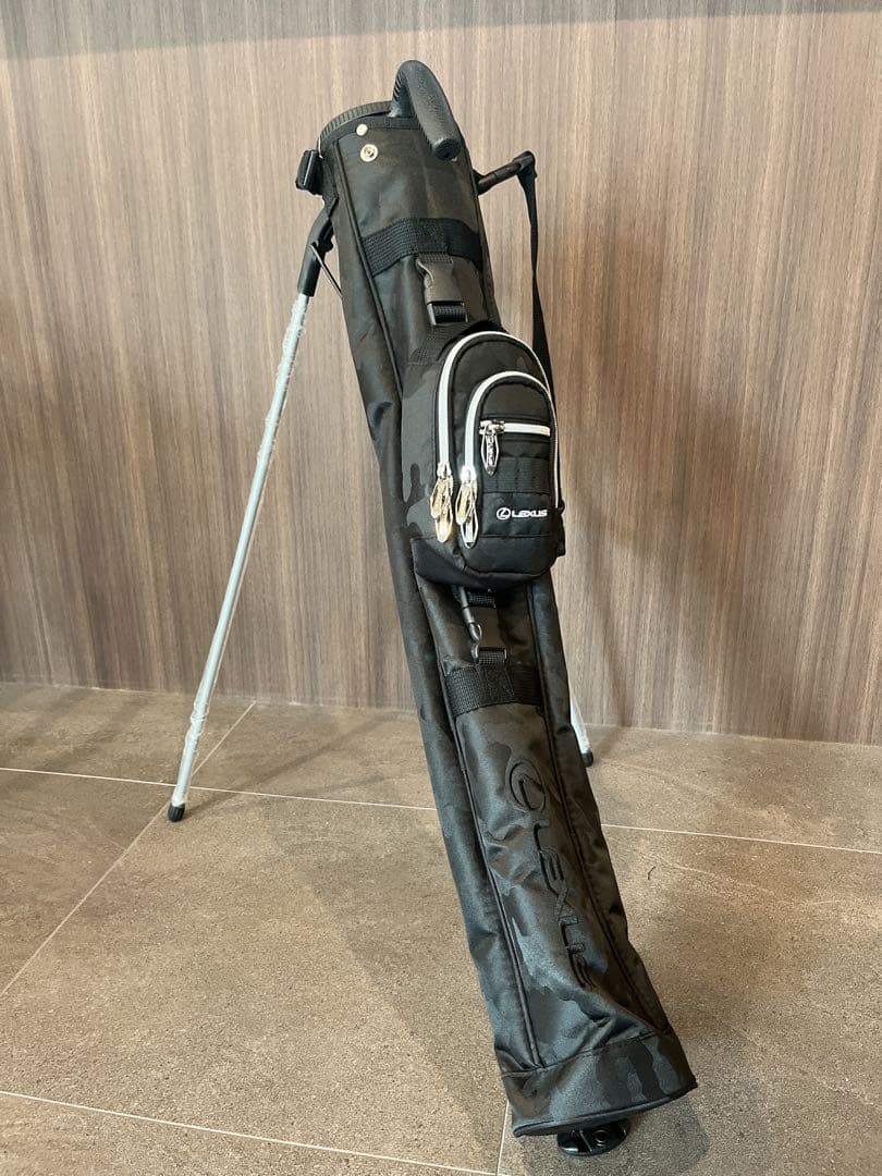 レクサス　迷彩柄 ブラック ゴルフスタンドバッグ