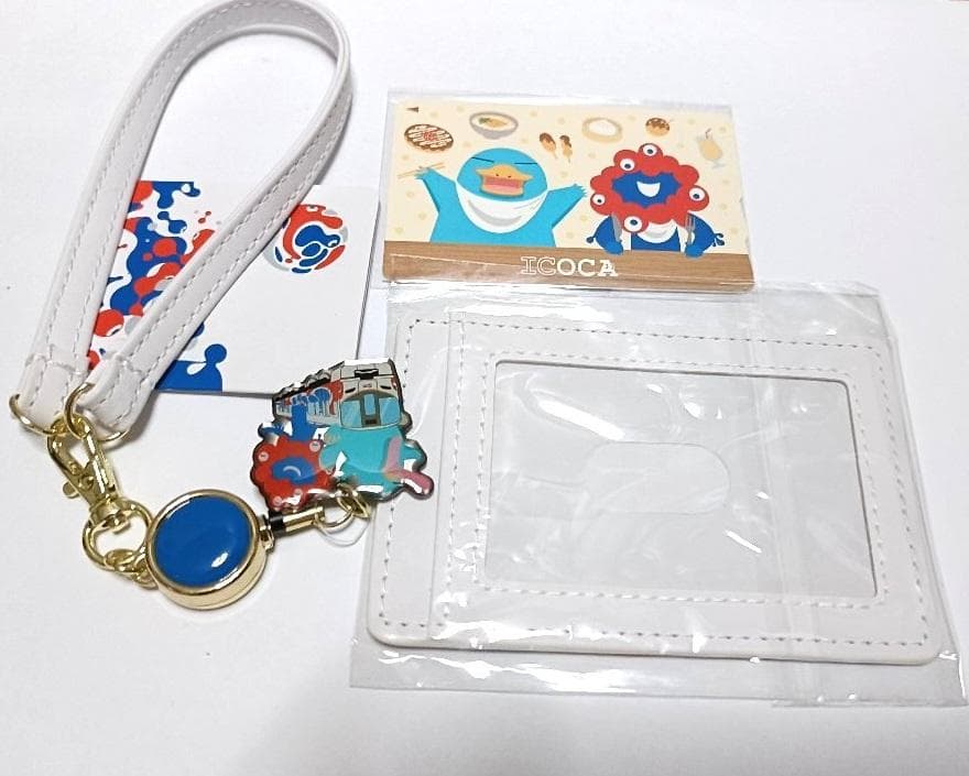 【希少・未開封】4．新品ミャクミャクICOCA合皮パスケース付き