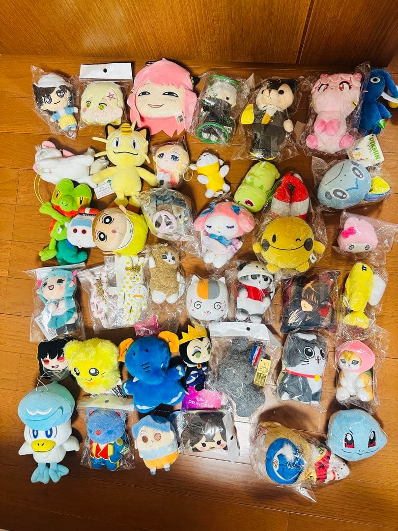 アニメキャラクターぬいぐるみセット