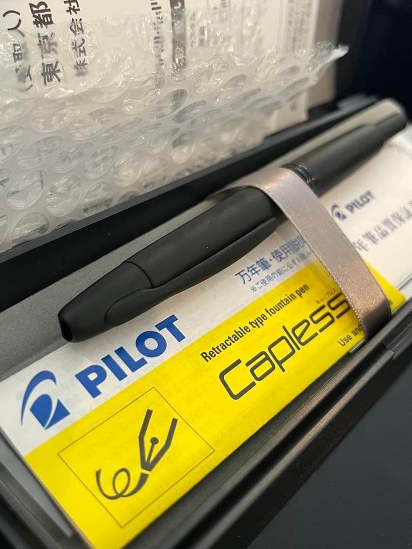 PILOT Capless ノック式　万年筆 マットブラック