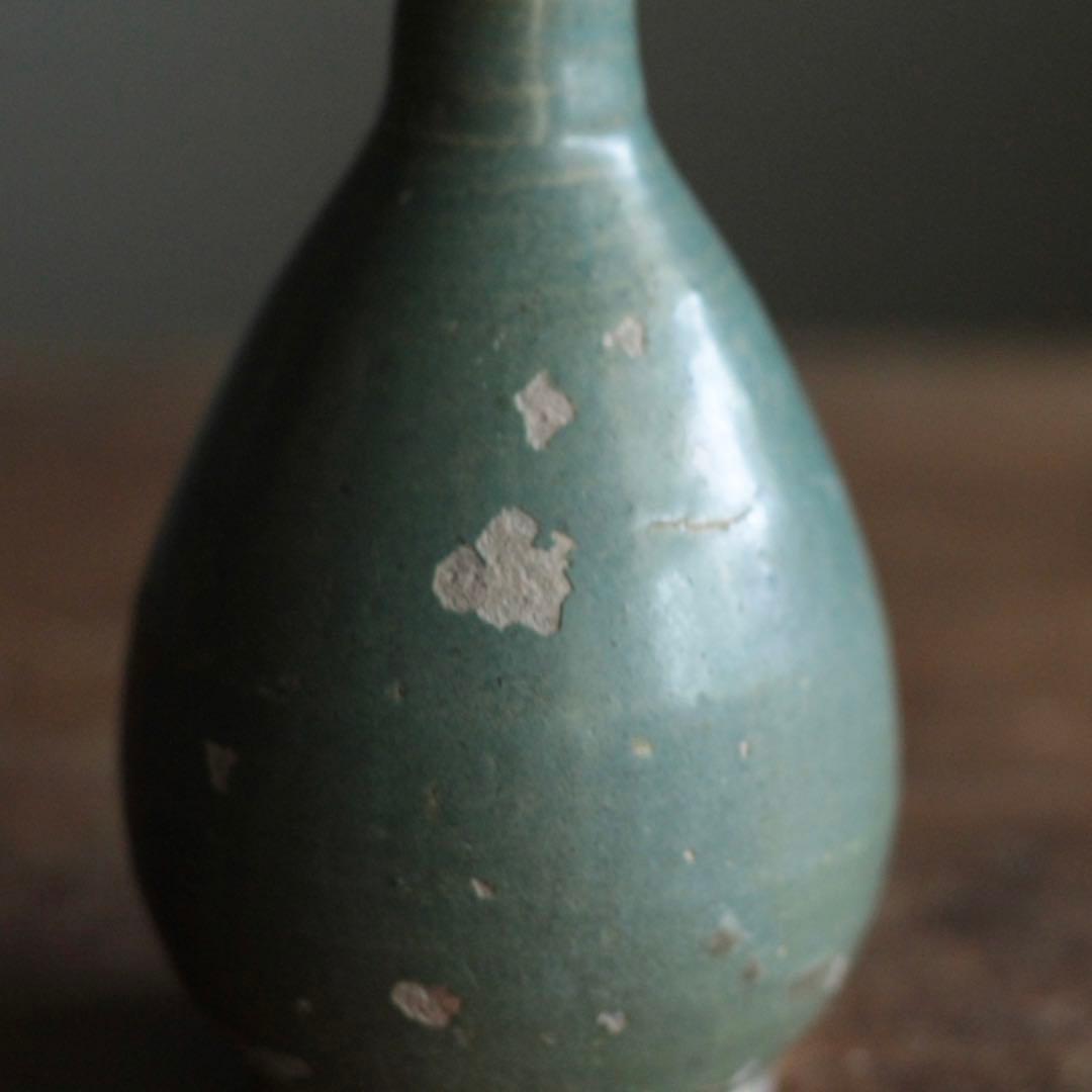 緑釉 徳利 唐津 壺屋 龍門司 酒器 古美術 古道具 アンティーク