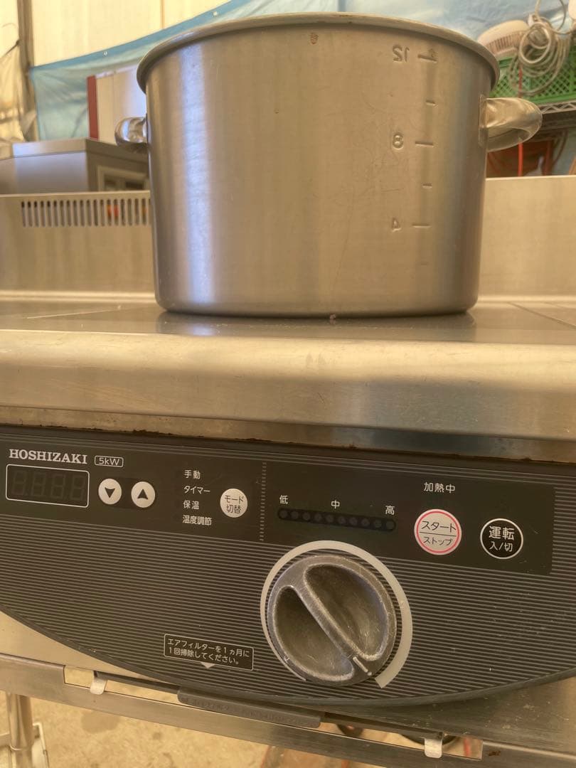 ジャンク品　ホシザキ HIH-555T12E 業務用 3口 IH コンロ