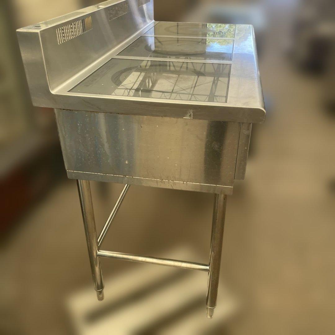 ジャンク品　ホシザキ HIH-555T12E 業務用 3口 IH コンロ