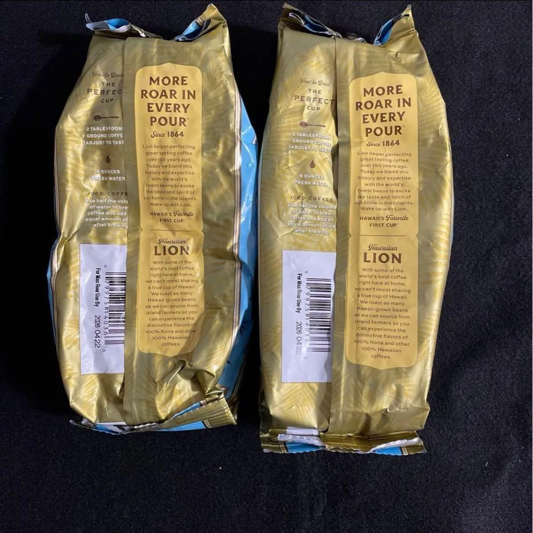 ライオン コナコーヒー 100% 豆タイプ　2袋