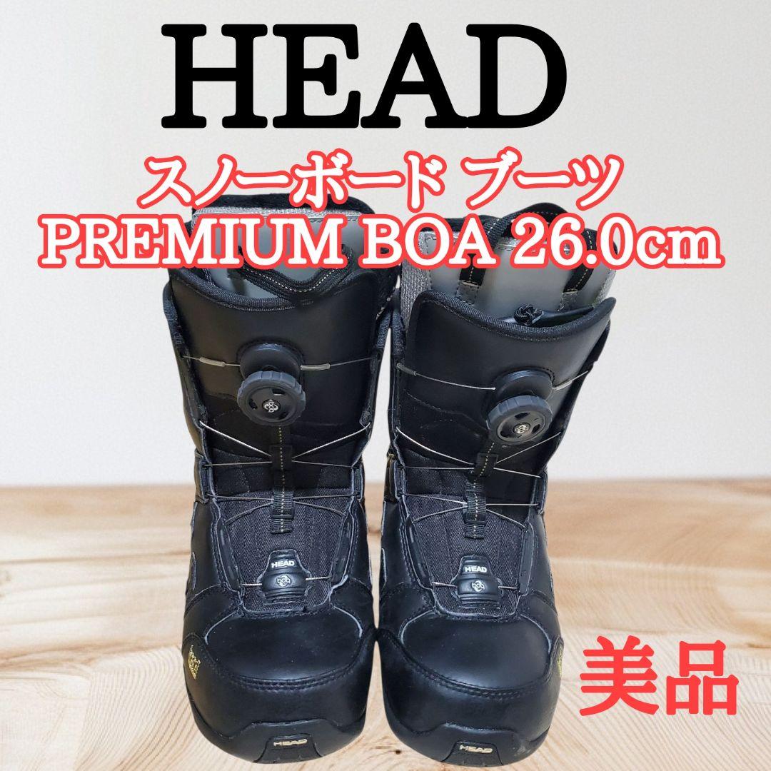 head ヘッド プレミアム BOAダイヤル式スノーボードブーツ 黒/赤26cm