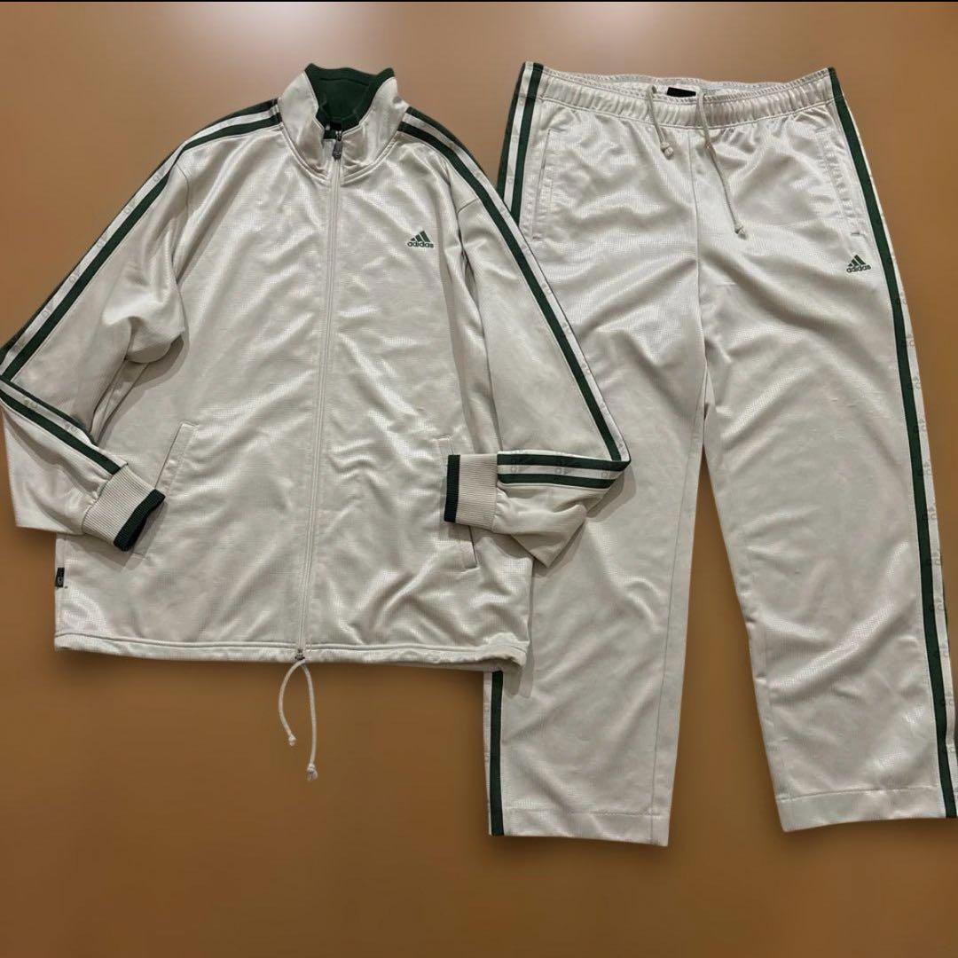 美品　希少　adidas トラック 大きいサイズ　XL セットアップ上下　配色◎