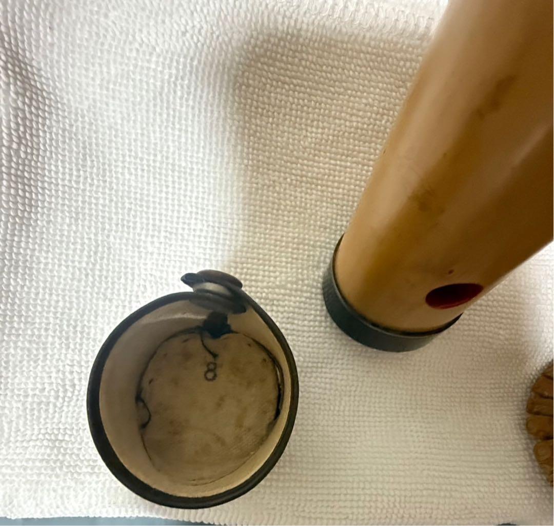 日本美術　精華尺八　一尺八寸菅　和楽器　精華銘　釜山