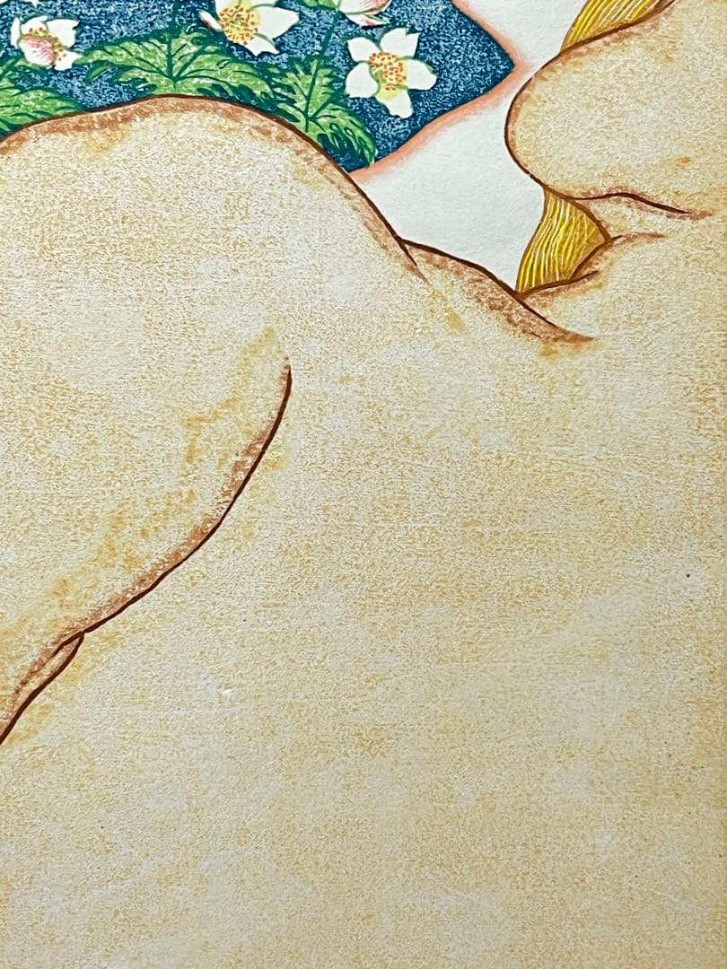 木版画『二輪草』 ニリンソウ