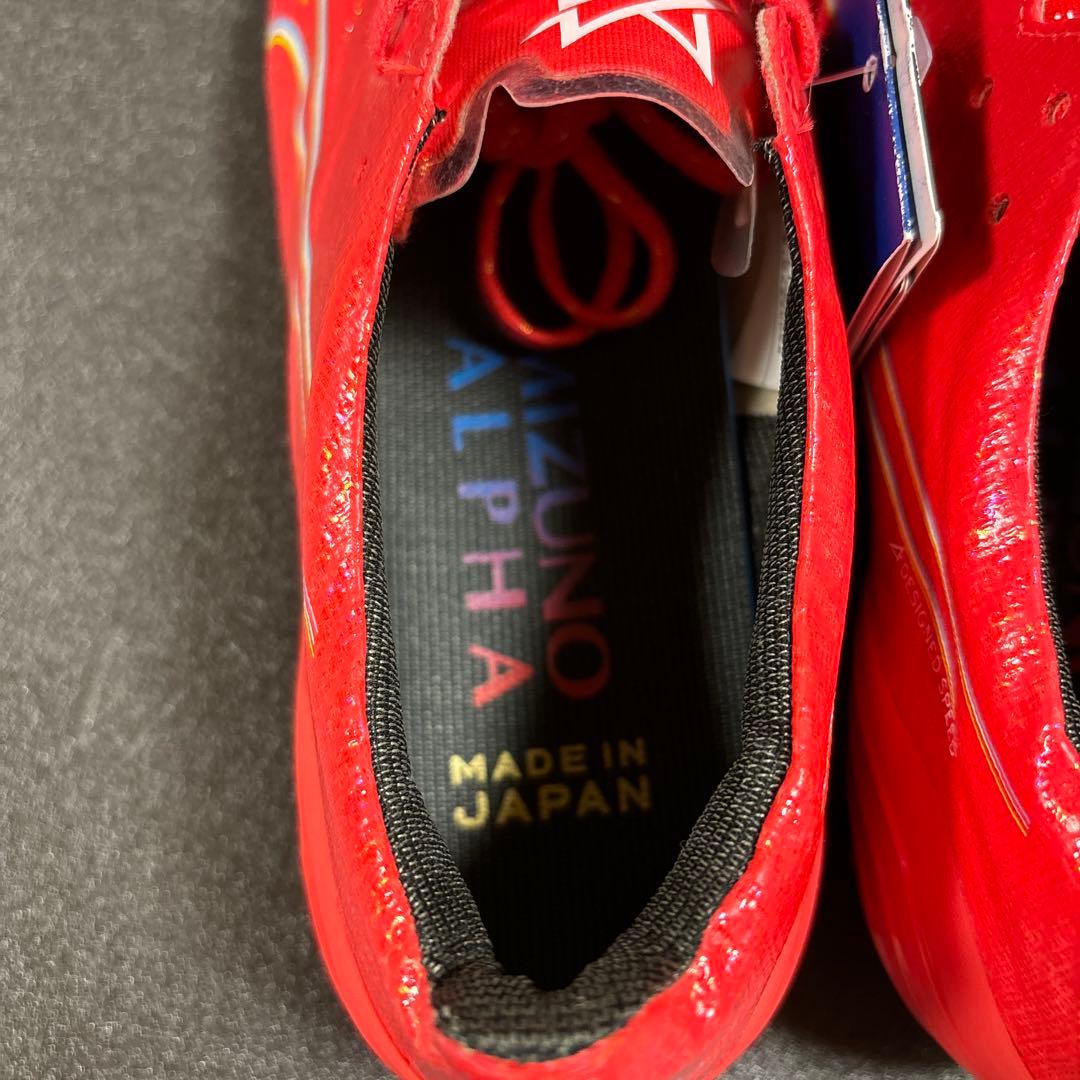 未使用品 ミズノ ALPHA アルファ ジャパン サッカースパイク 25.0cm