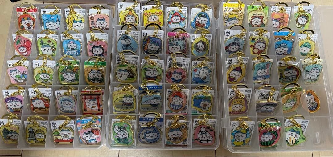 【まとめ売りのみ】ちいかわ　ご当地キーホルダー　59個セット(ハチワレ)