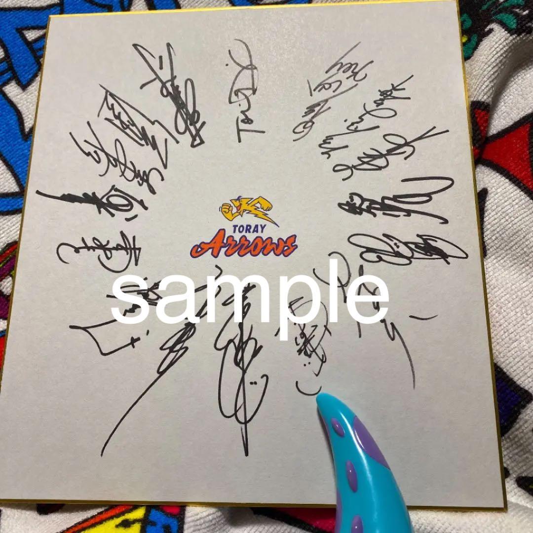 直筆サイン色紙　バレーボール選手女子