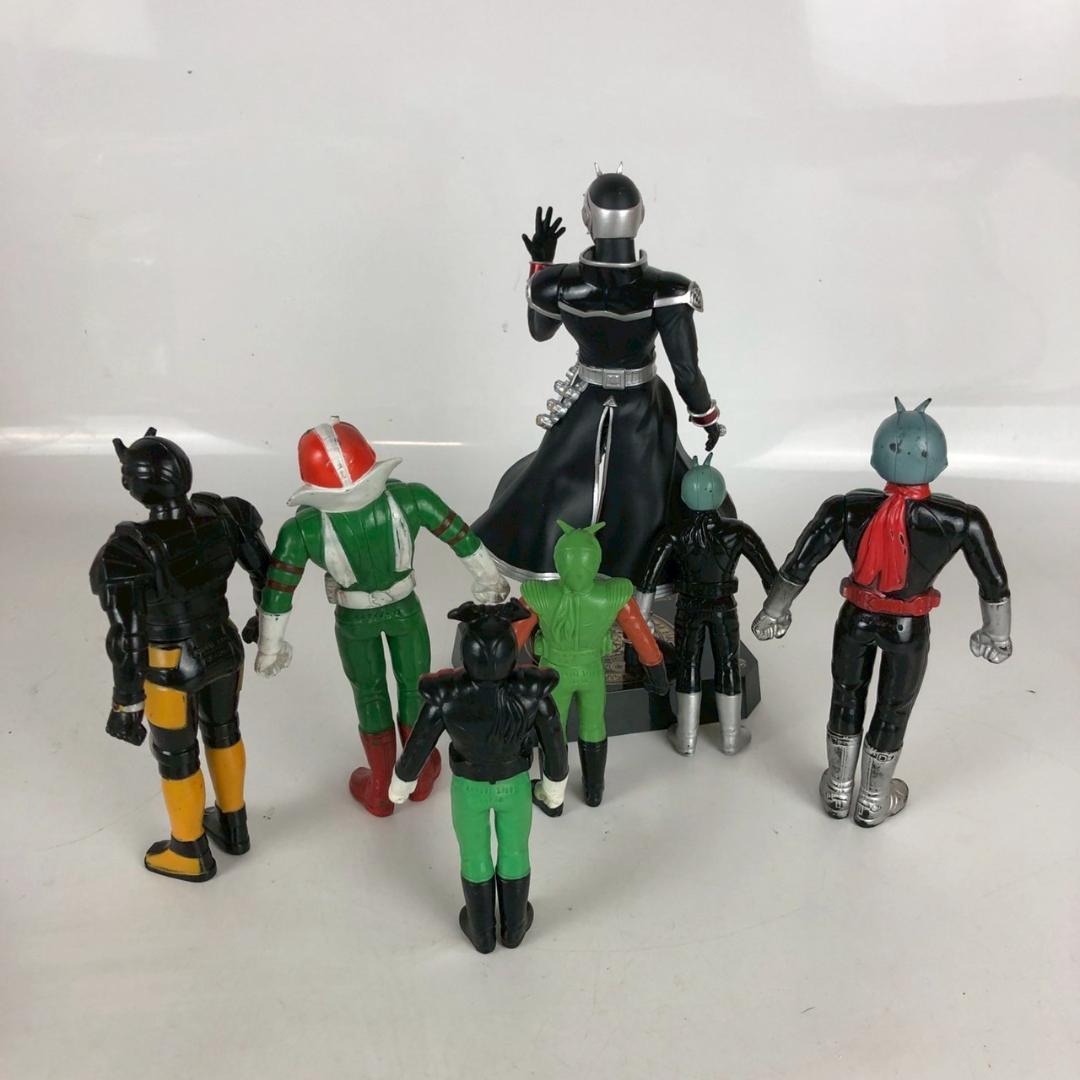 仮面ライダー フィギュア 7体セット 昭和 平成 ソフビ ウィザード V3