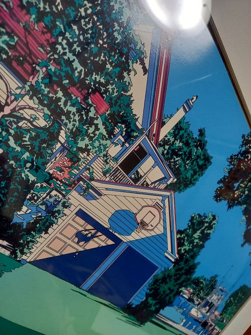 yz ab　様売約済　1980's　鈴木英人　ポルシェ　356 公式ポスター