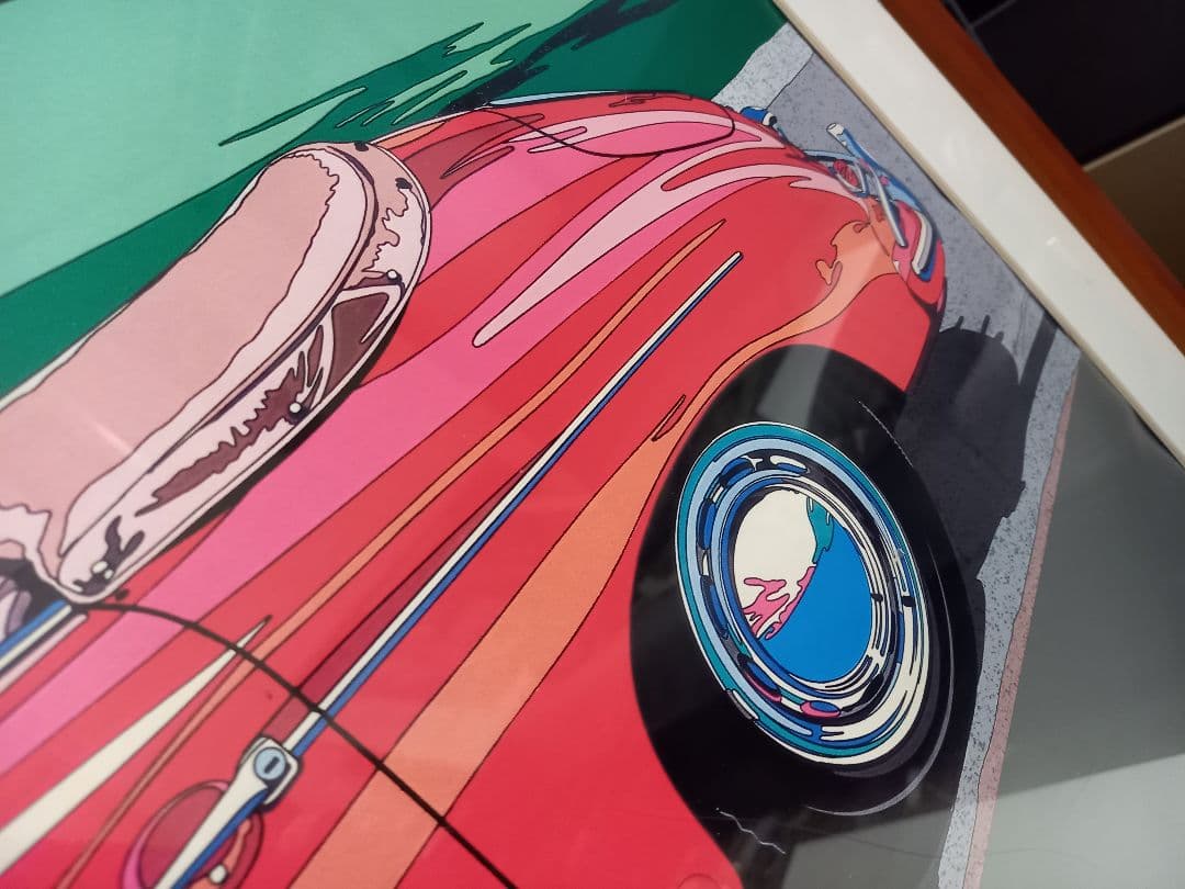 yz ab　様売約済　1980's　鈴木英人　ポルシェ　356 公式ポスター