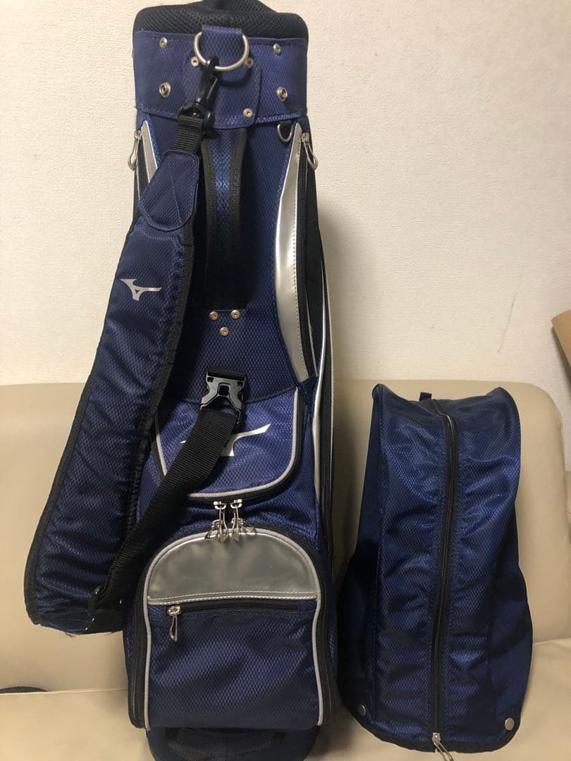 【送料込み】美品　MIZUNO ミズノ キャディバッグ ゴルフバッグ　軽量型