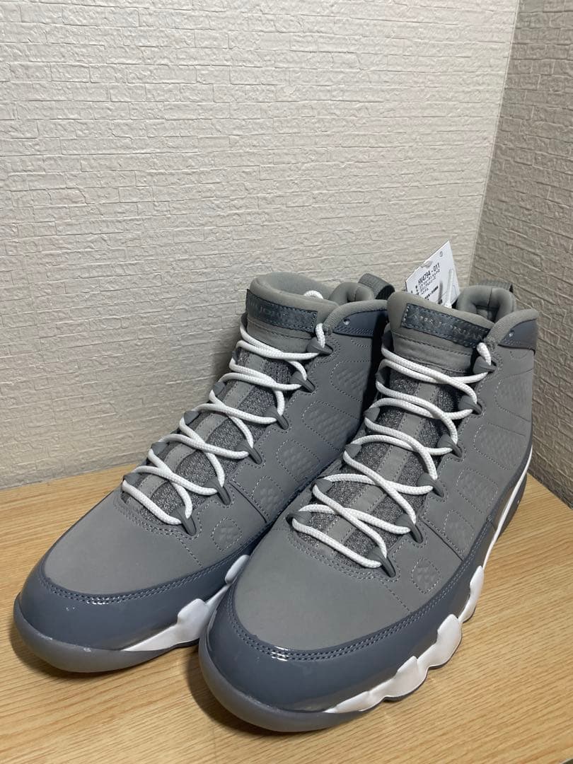 シューズ(男性用) NIKE AIR JORDAN 9 RETRO MEDIUM GREY/COOL