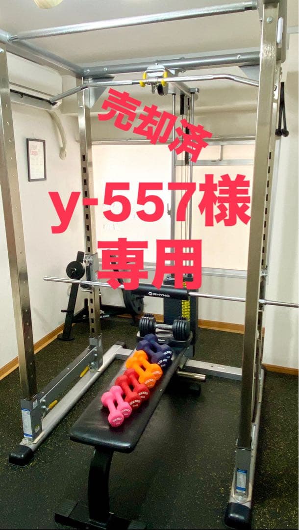 タフスタッフ パワーラック/ラットプル付 VANKOプレート/ダンベルセット付