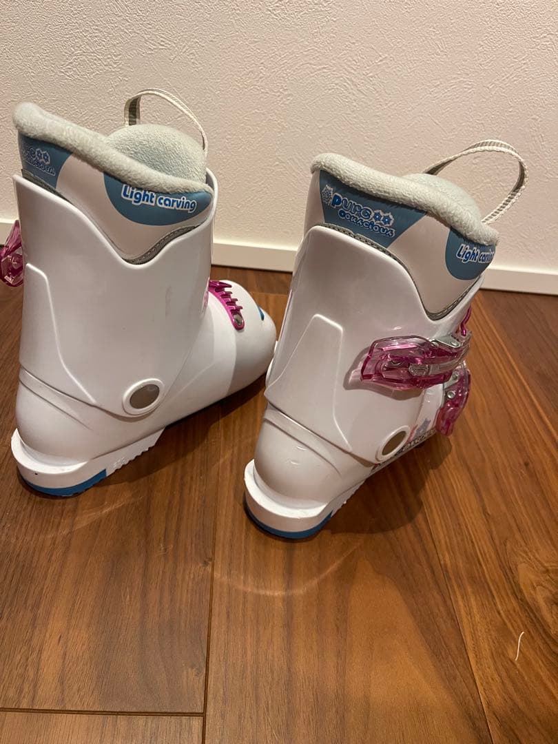 キッズ　スキー板118㎝　ビンディング　スキー靴　ストック　子供用　セット