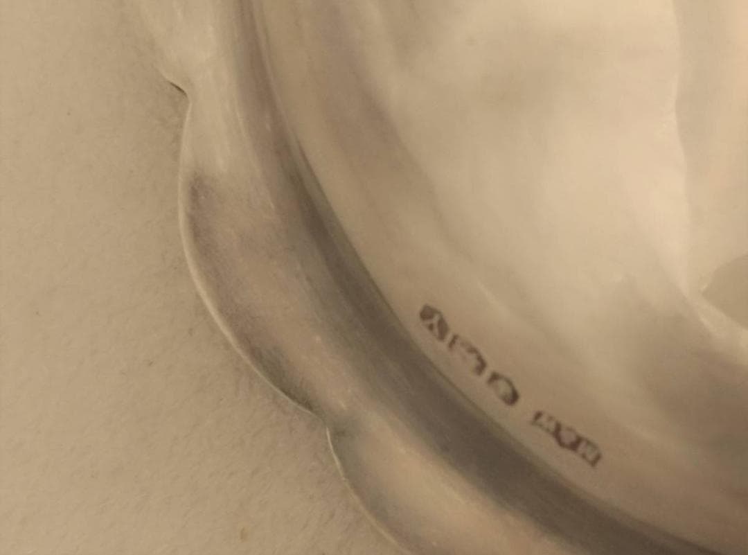 Mappin&Webb 昭和41年 純銀925 スイーツコンポート 脚付き 皿