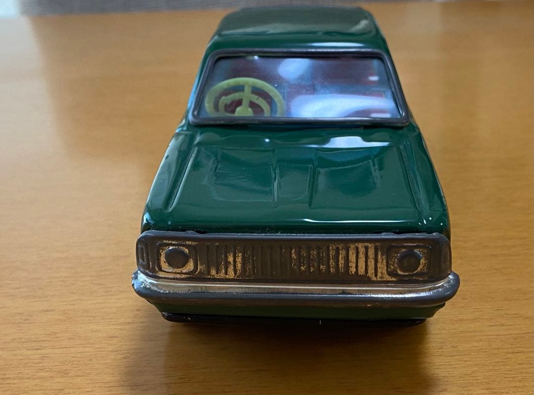 トヨタ カローラ 1400HI-DELUXE ブリキヤ製★グリーン　箱あり