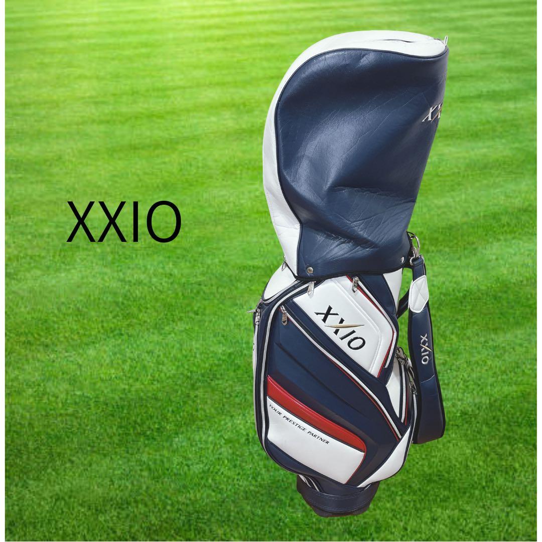 K434 XXIO ホワイトネイビー キャディバッグ