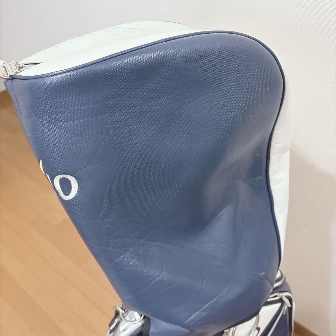 K434 XXIO ホワイトネイビー キャディバッグ