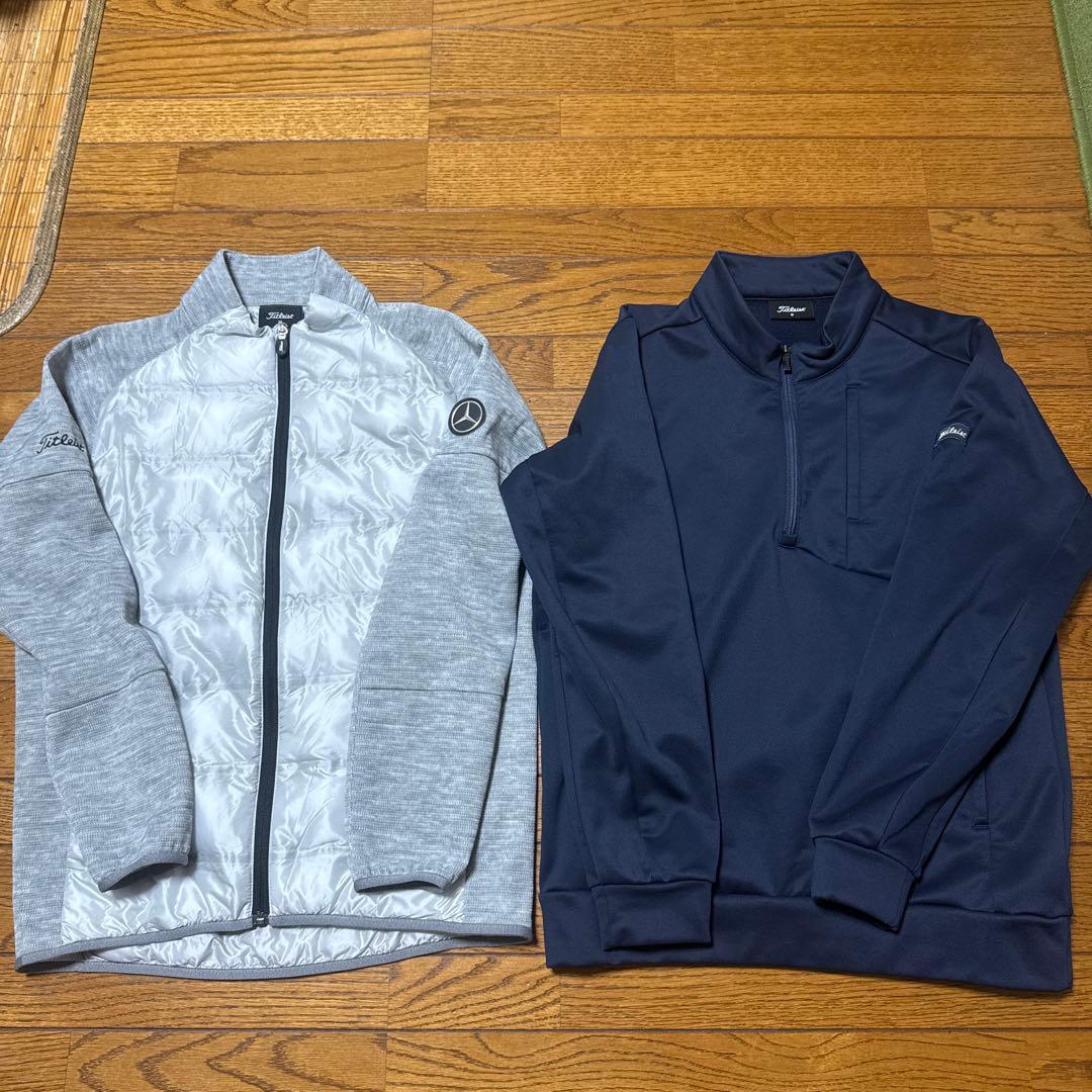 タイトリスト 中綿ニットジャケット ハーフジップジャケット 2枚セット