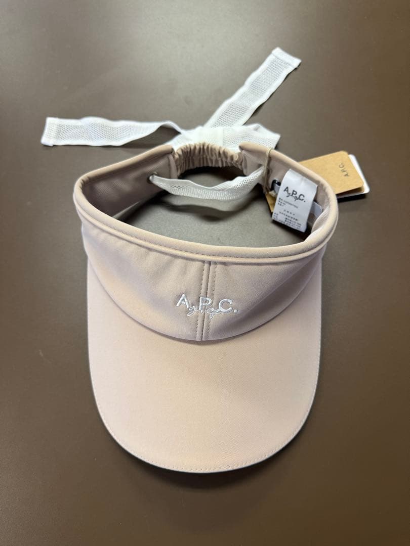 A.P.C. GOLF ベージュ サンバイザー リボン付き