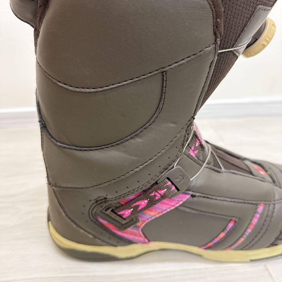 【美品　HEAD】ヘッド ワン ボアスノーボードブーツ ブラウン/ピンク
